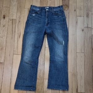 MOTHER Women's Size 28 Hustler Ankle Fray Jeans